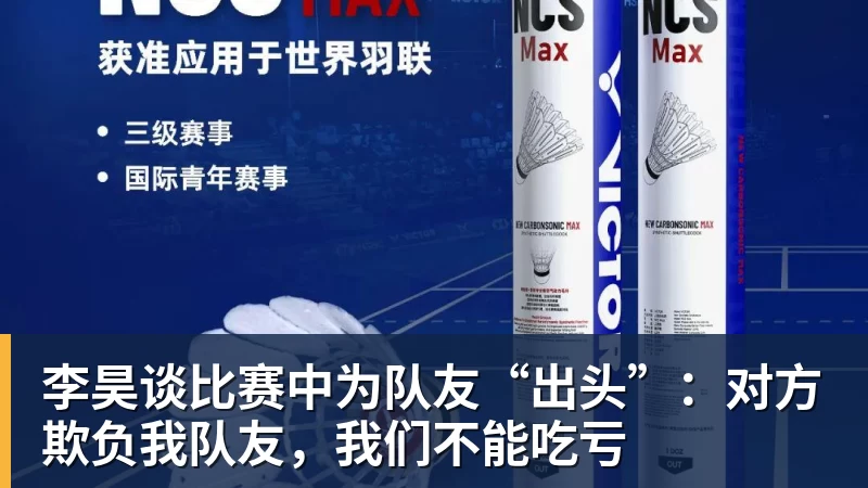 李昊谈比赛中为队友“出头”：对方欺负我队友，我们不能吃亏